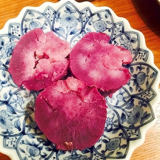 炊飯器使用☆蒸かし紫芋